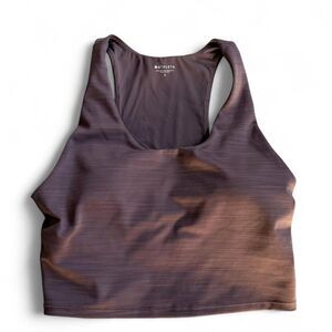 Athleta Purple Padded Crop Racerback Tank Top - Size Small